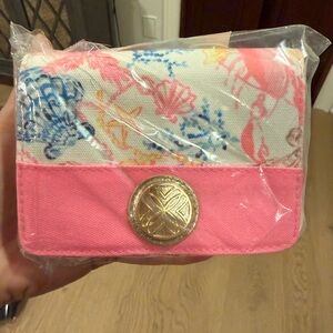 Lilly Pulitzer Colorful Canvas Card Case